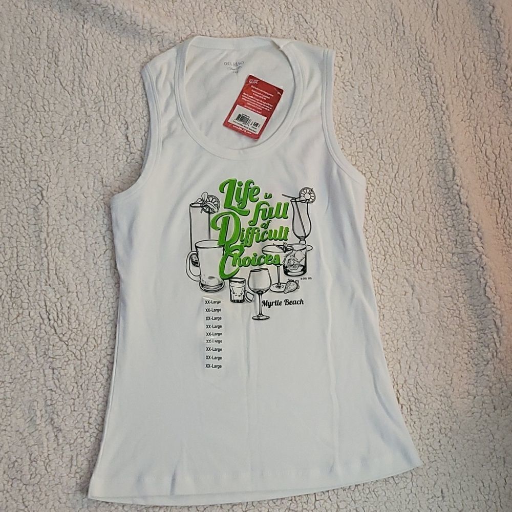 WOMEN'S DEL SOL MYRTLE BEACH TANK TOP, SIZE 2XL - NEW!